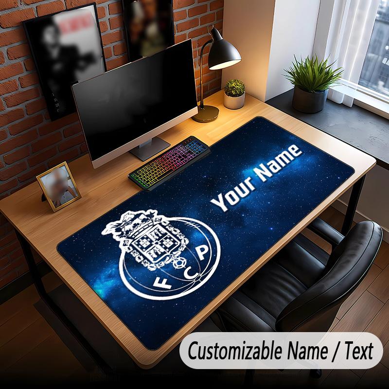 Large Mouse Pad FC Porto Print Custom Name Text Desk Mat for Office Gaming