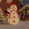 VidaXL Inflatable Snowman with LED 460 Cm, Inflatable Figure, Christmas Party Decoration, Inflatable Decoration, 345381
