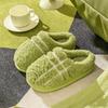 EVA sole cotton slippers women's winter home indoor couple thick-soled non-slip fluffy shoes warm cotton shoes men