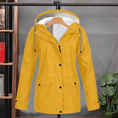 Women's Fleece Zip Up Hoodie Jackct Windproof Cozy Sherpa Lined Hooded Coat for Outdoor Hiking Climbing