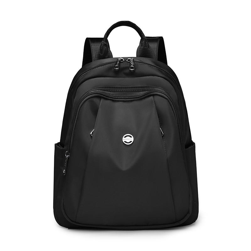 Модный Daypack для женщин, рюкзак высшего качества, водонепроницаемый, нейлоновый, большой вместимости, школьная сумка, студенческая сумка для книг, женский дорожный рюкзак чёрный