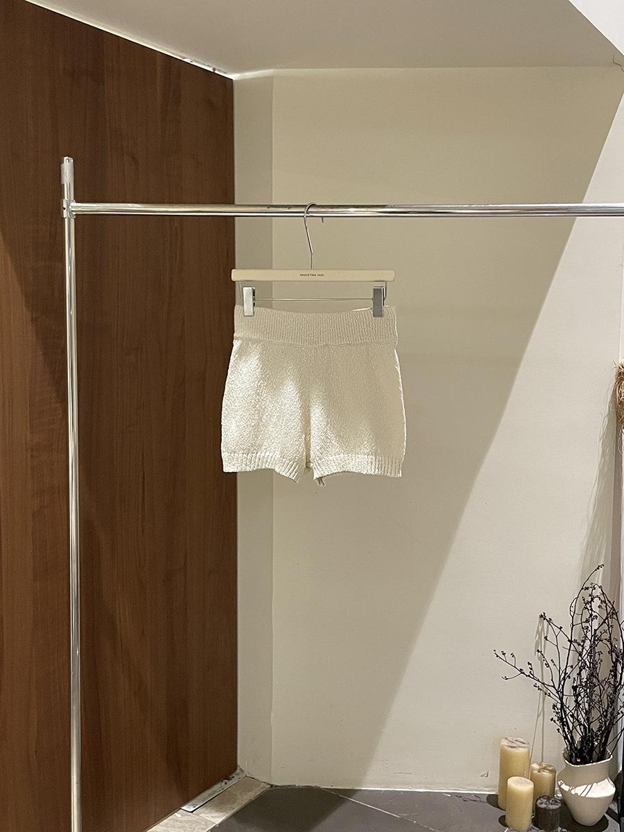 

GRACETINAHOO Spring French Linen Casual Knit Shorts ZB3271 Small