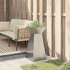 Column Planter Silver 35 X 35 X 73 Cm