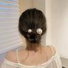 Fashion Elegant Simulated Pearl Hair Sticks for Women Simple Metal U-Shaped Hair Stick Hair Clip Styling Tools Hair Accessories