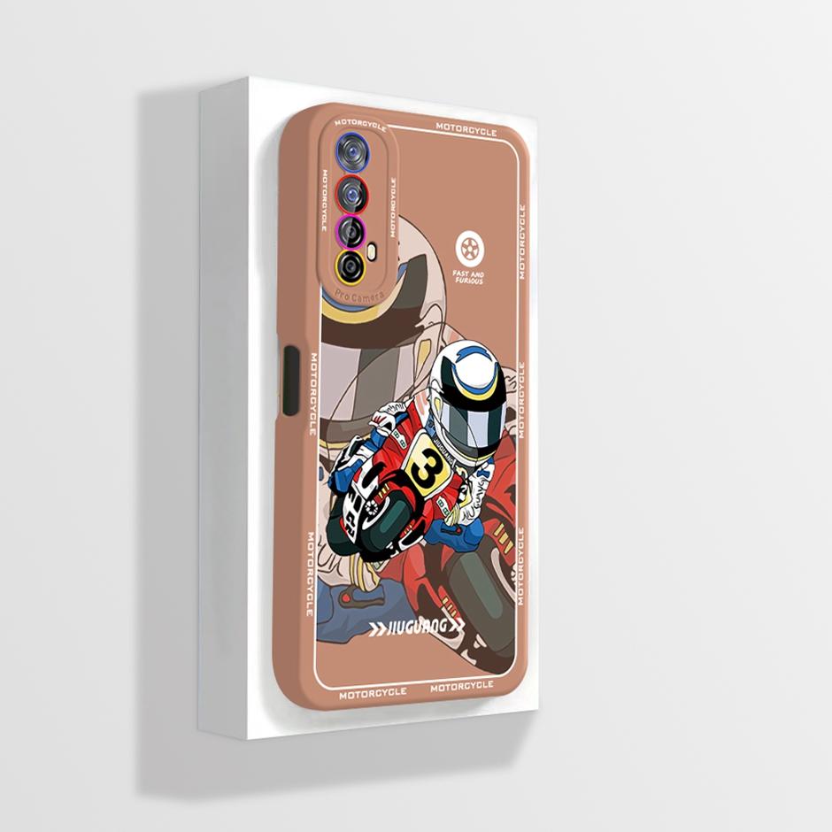 For Realme 7 Case Soft Silicone Cute Cartoon Phone Cover Shell for OPPO Realme Narzo 20 Pro 30 Narzo30 4G Cases New Design Funda