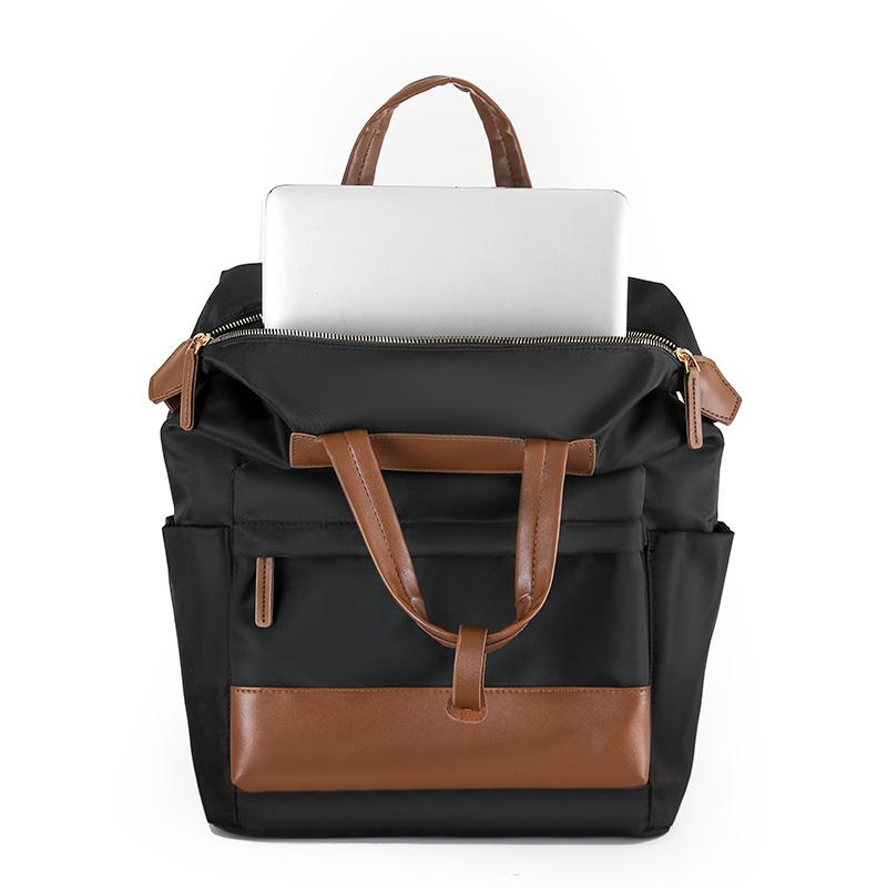 Women's Splicing Backpack Large Capacity Commuter Backpack