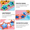 VICASKY Kids' Party Five-Pointed Star Glasses, Set of 6, Lightweight Blue Light Blocking Eyeglasses, Halloween Photo Props, Festival Events