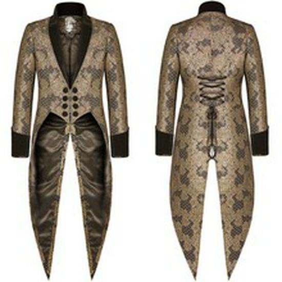 Trench-coat Irregular pour Homme 2023 - Veste Automne/Hiver Halloween W118