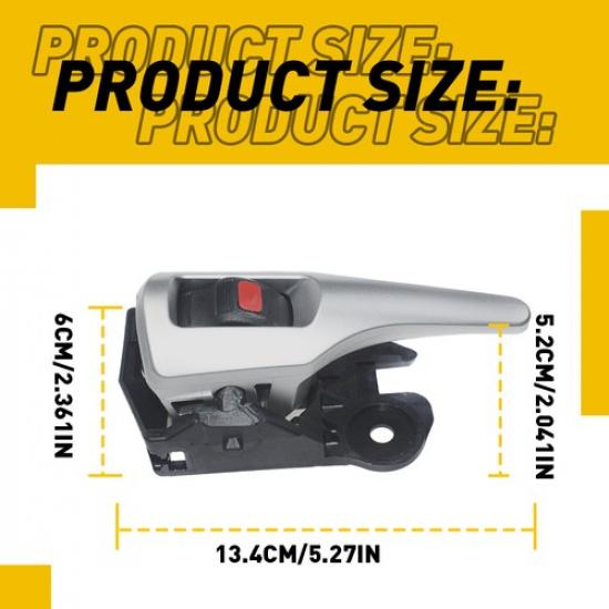 Door Handle ide Silver Driver for Toyota Corolla Matrix LH