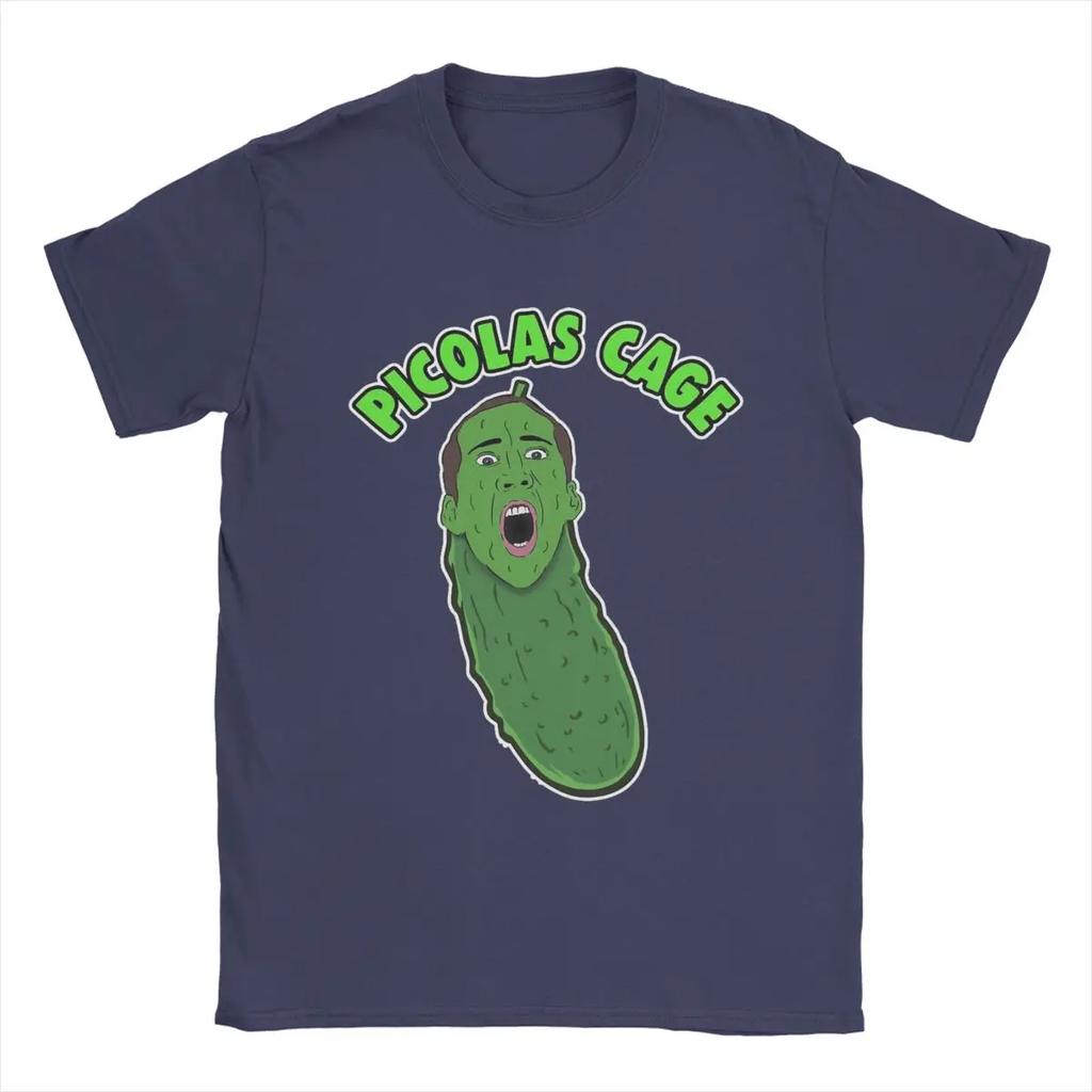 Picolas Cage Nicolas Cage T-shirts Homme T-shirts Drôles Manches Courtes Col Rond T-shirt 100% Coton Vêtements Grande Taille