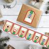 Christmas Tree Snowman Elk Decals 250PCS/Roll Tags, Self Adhesive Labels with Writing Surface, Holiday Decorative Stickers Seasonal Packaging