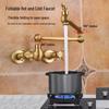 OEING Dual-Handle Wall-Mount Bathtub Faucet