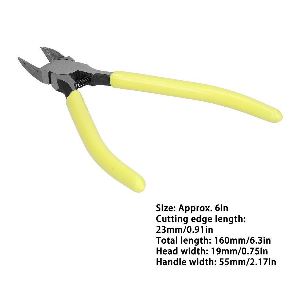 Comfortable PVC Handle Diagonal Pliers Anti-slip SideCutting Pliers Wire Cutter  Copper Cable
