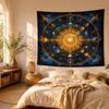 Cosmic Sun Mandala Tapestry Colorful Galaxy Star Wall Hanging Boho Psychedelic Bedroom Dorm Home Decor