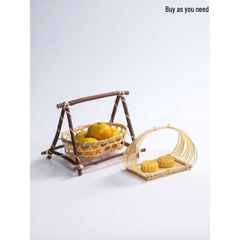Yuede Round Multi-layer Bamboo Fruit & Pastry Basket