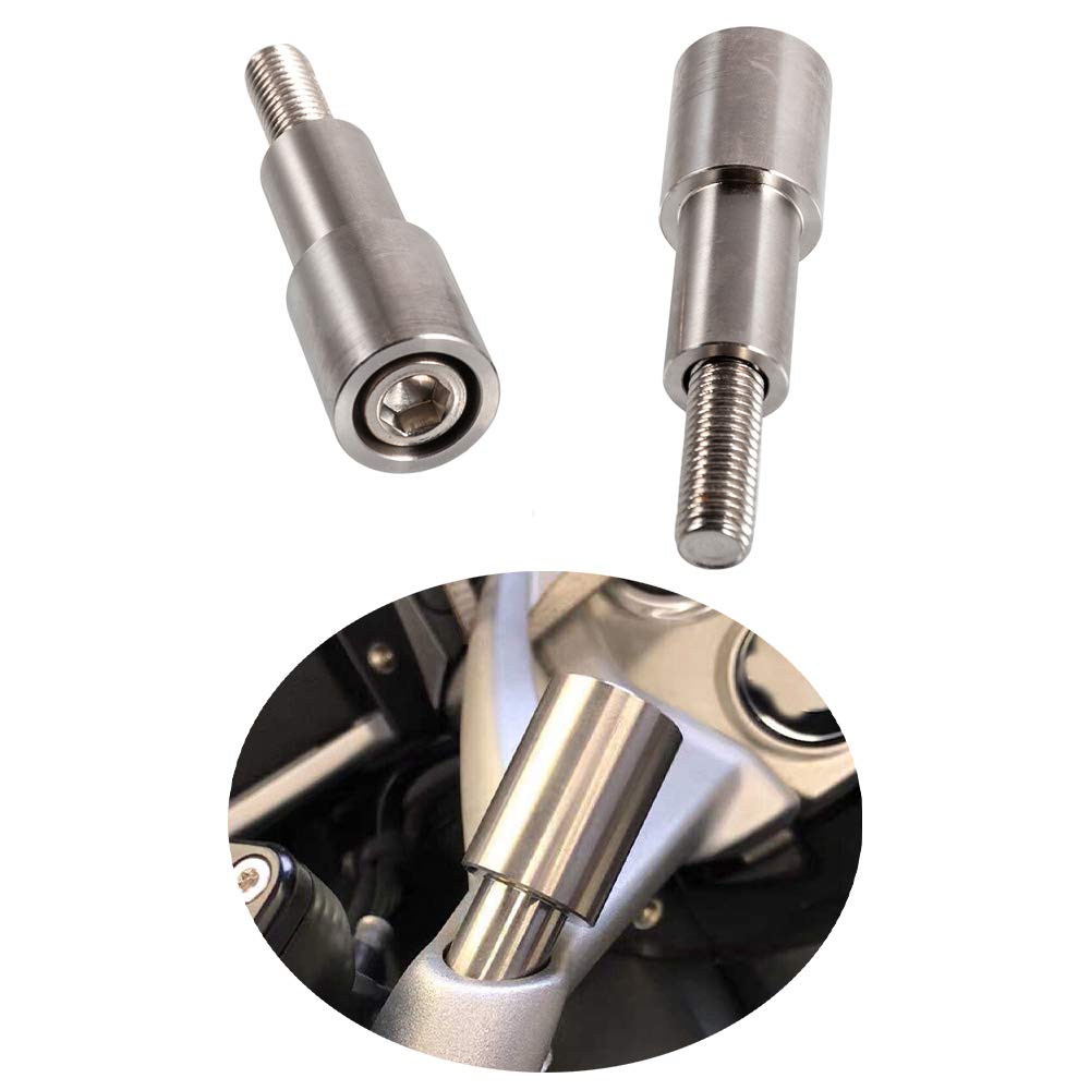 Motorrad Lenkeradapter Verlängerungsstange Navigationshalterung Telefonhalter Zubehör für K1600GT, K1600GTL, R1200RT R1250RT (Silber)