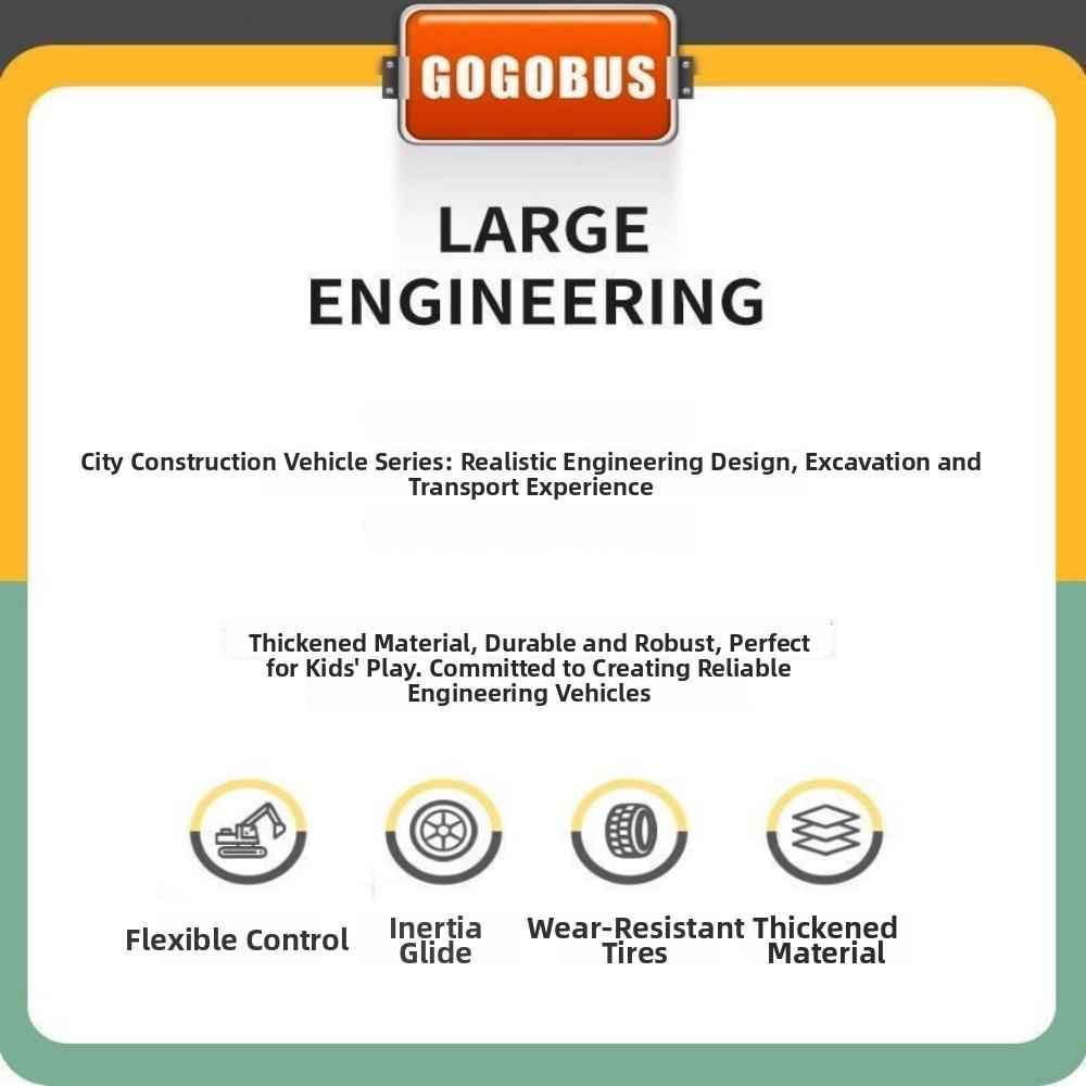 Drop Resistant Engineering Transport Vehicle Toys Plastic Simulation Diecast for Boys