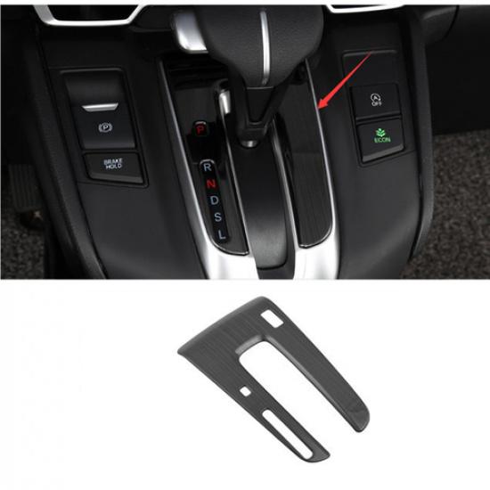 Black Gear Shift Box Panel Cover Trim For Honda CRV CR-V 2017-2021
