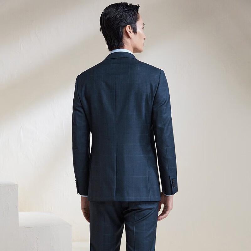 Saintjoy Men's Pure Wool Business Suit Jacket