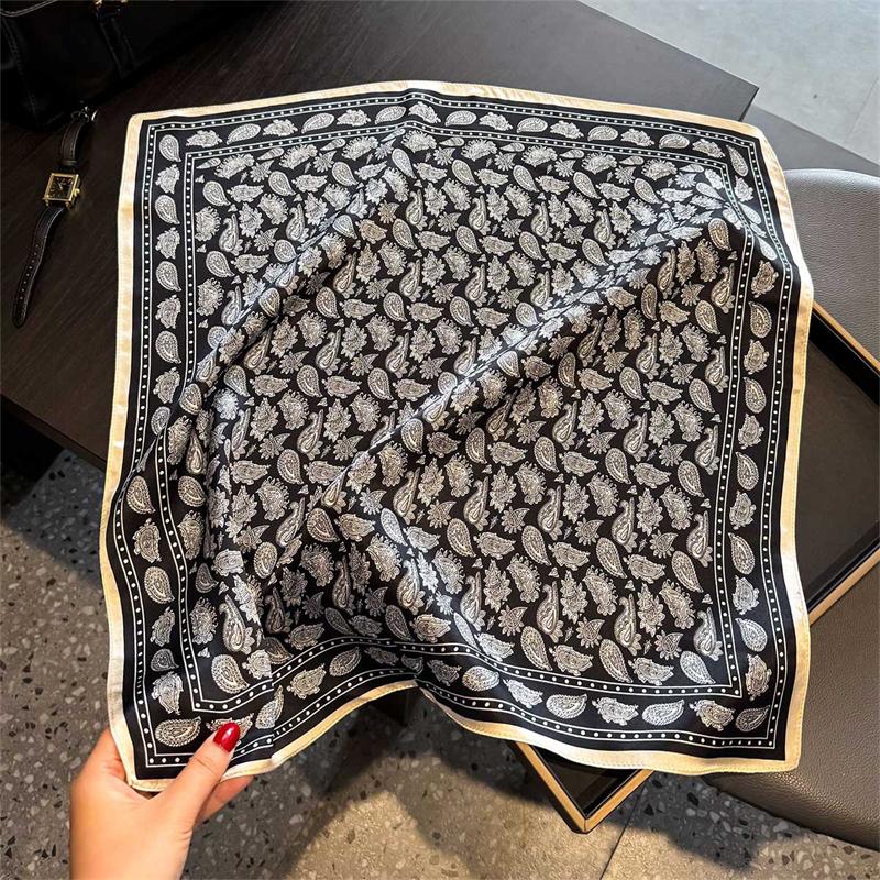 New Wraps 100% Real Silk Scarf Square Hijab Headband Scarves Shawl Women Ladies Foulard Natural Pashmina Fashion Bandana