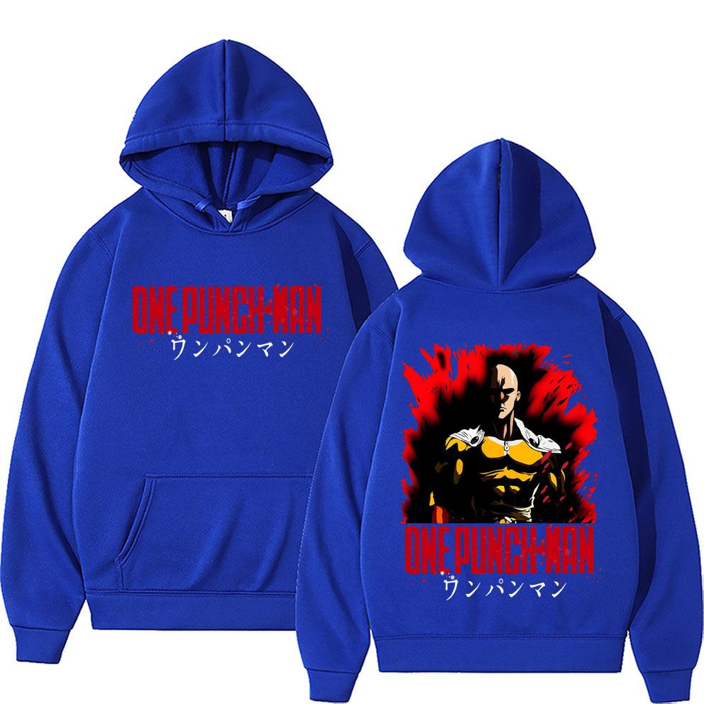 Anime One Punch Man Saitama Hoodie Unisex Clothing Fashion Harajuku Sweatshirt Oversized Pullover Casual Sportswear