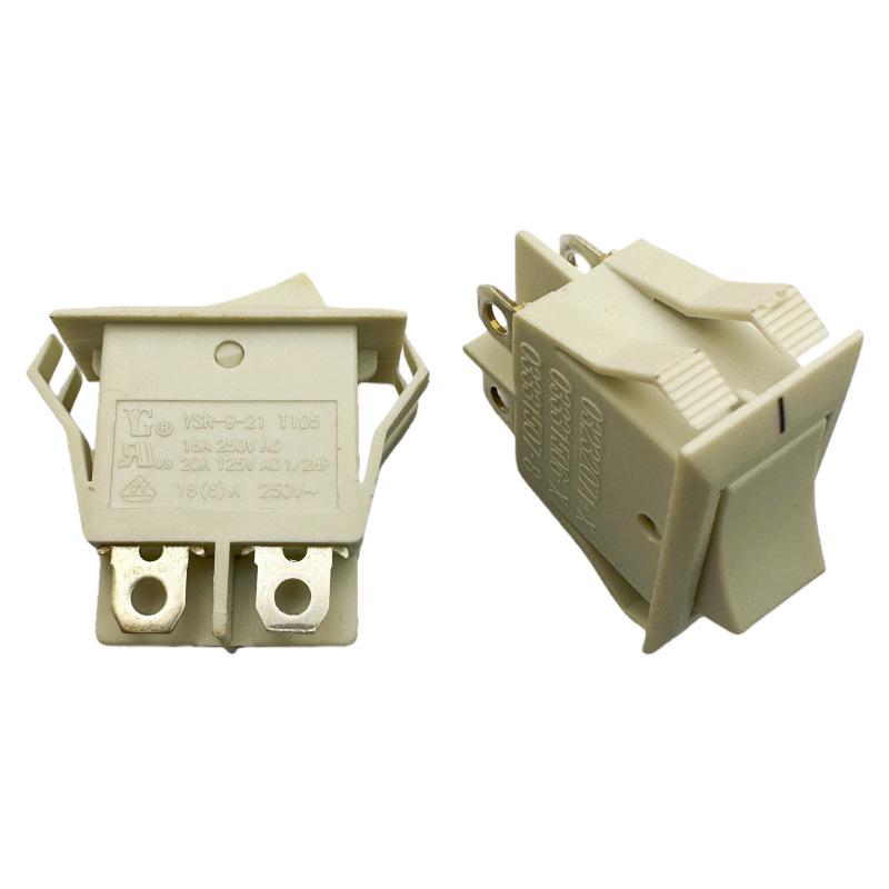 Taiwan YG YSR-9-21 Boat-shaped 4 Pin Rocker Power Switch, 16A High Current for Electric Heating Pot, 2 Positions.
