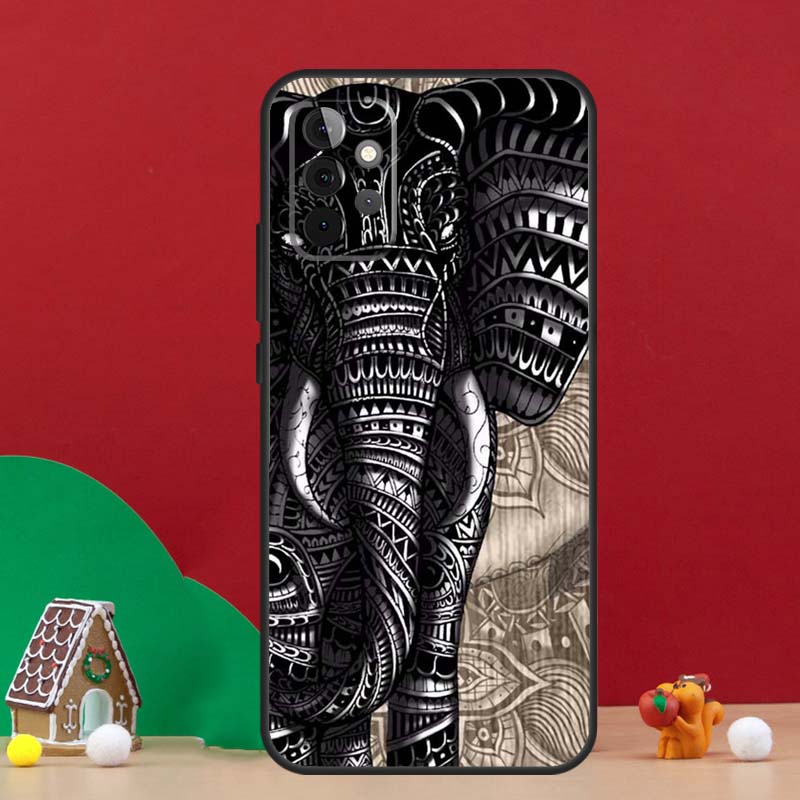 Elephant Floral Tribal Case For Samsung Galaxy A17 A06 A16 A56 A36 A54 A34 A14 A52 A32 A13 A23 A33 A53 A15 A35 A55