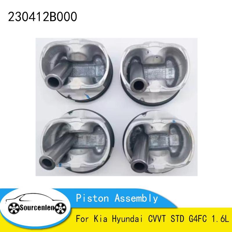 

Абсолютно новий поршневий комплект двигуна для Kia Hyundai CVVT STD G4FC 1.6L OEM 230412B000 23041-2B000