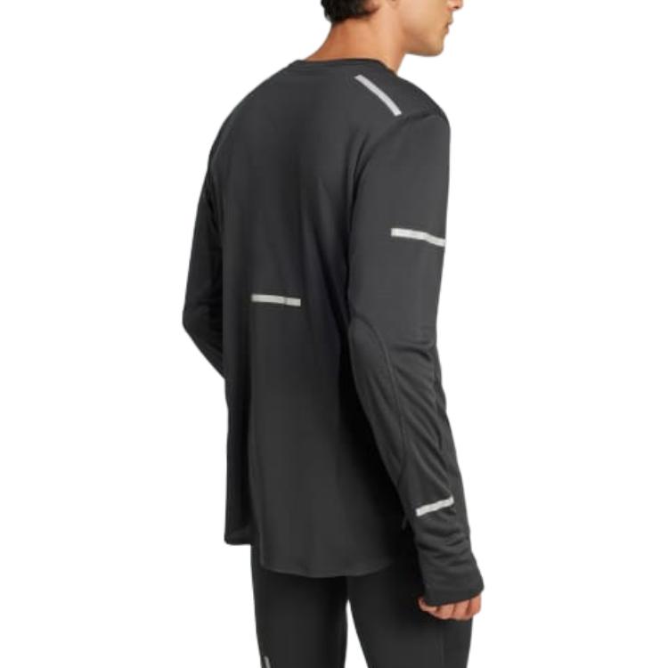 adidas Ultimate Reflective Long Sleeve Long-Sleeve Top Black Men Streetwear JD7801