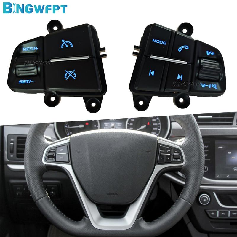 New Cruise Control Switch For Geely JEMGRAND 7 2017 2018 2019 Multi-function Steering Wheel Button