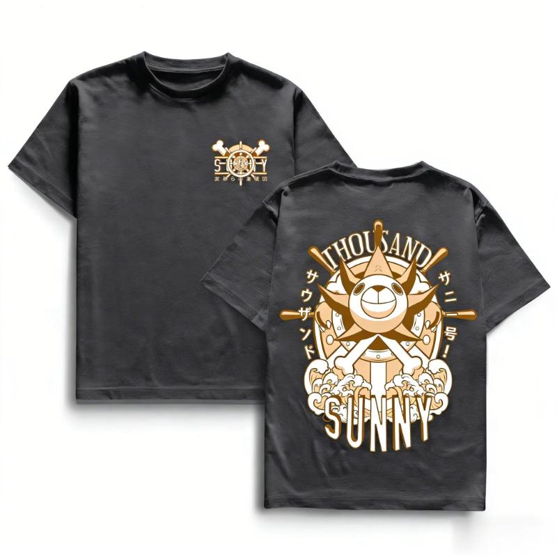 

One Piece Anime T Shirt Men Women Skull Jolly Roger Graphic Tee 2026 Summer Casual Cotton Tops Short Sleeves Streetwear Cartoon S