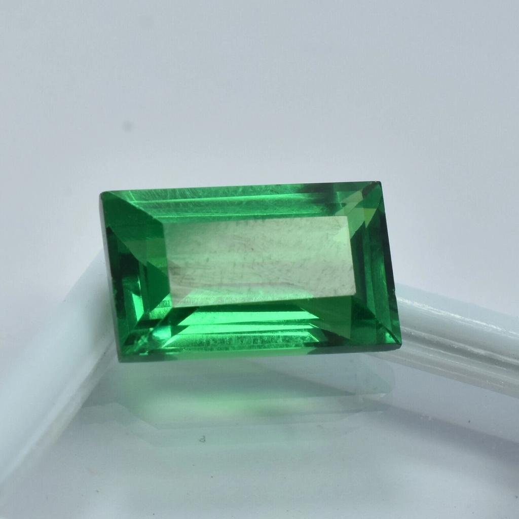 Natural Tsavorite Garnet Green 9-10 Ct Baguette Cut Certified Stunning Gemstone