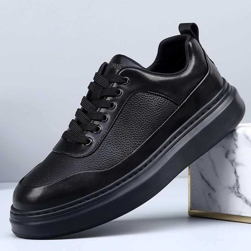 Autumn New Light Luxury Men's Shoes Breathable Fashion Comfortable Platform Versatile Trend Sports Casual Board Shoes Men