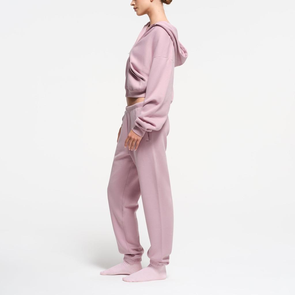 SKIMS Cotton Fleece Classic Zip Up Hoodie Women Hoodies Dusk TP-ZUP-4476-DSK