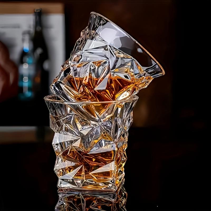 Embossed Whiskey Glass Gift Set Bar KTV Classic Liquor Cup Home Glass Beer Mug