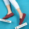 Big Size 46 47 Wine Red Man Moccasins Men Loafers High Quality Leather Shoes Slip On Flats Shoes Casual Gommino Driving Shoes