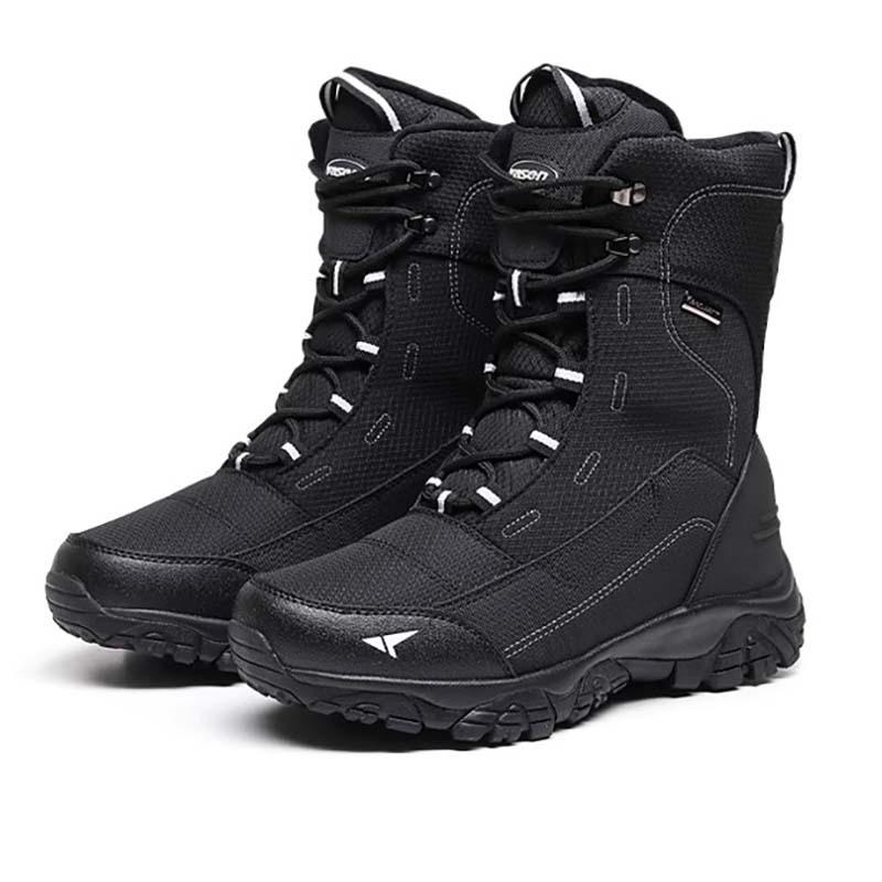 Men's winter thickened padded waterproof comfortable warm anti cold lightweight hiking waterproof non-slip thick sole snow boots