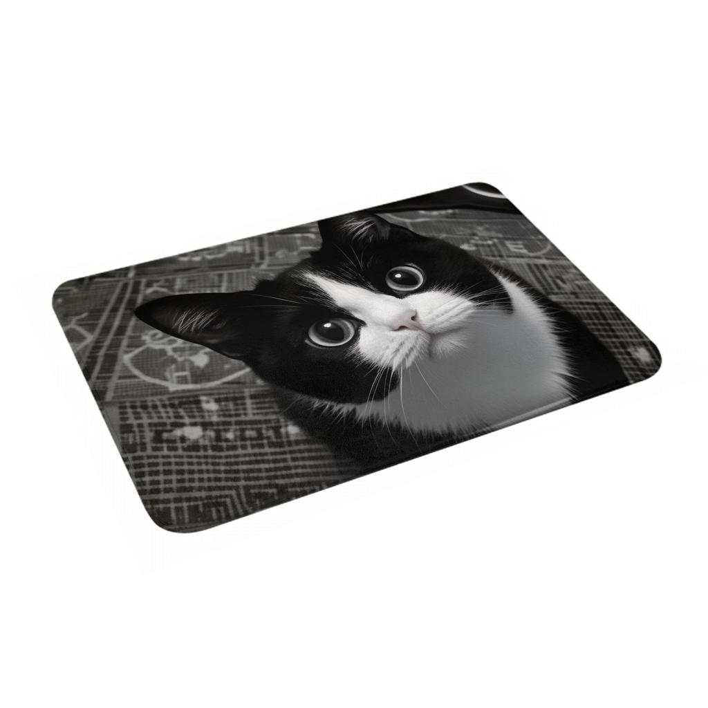 Funny Cute Cat Pet Lovers Front Door Floor Entrance Mat Indoor  Kitchen Bathroom Doormat Balcony Carpet Rug