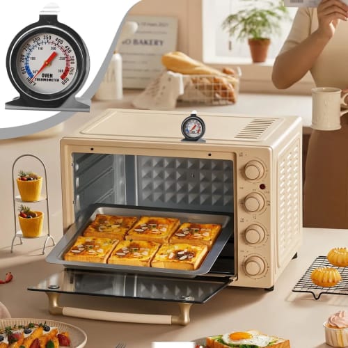 Oven Thermometer for Inside the Oven - Oven Thermometer | Oven Thermometer | Stainless Steel Oven Thermometer | Stable Base Temperature Measurement To