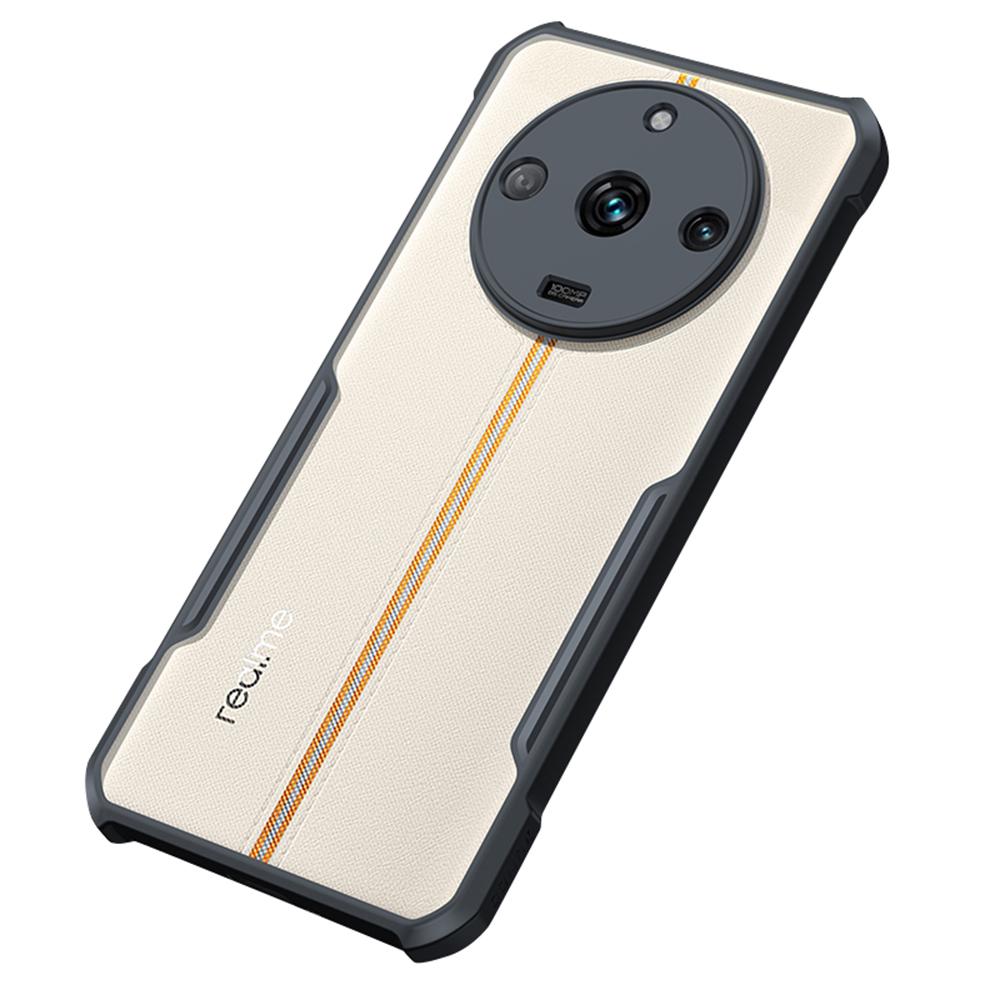 

XUNDD Acrylic+TPU Phone Cover for Realme 11 Pro 5G,Anti-drop Cell Phone Case Black/Laser Texture