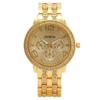 Fashion Womens Quartz Watch With Diamond Accents 24h Calendar Waterproof For Gift