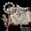 Yuji Colorful Pearl Water Drop Gemstone Brooch, Mermaid Tears, Plated With 18K Gold, Teardrop String Fringed Zircon Necklace.