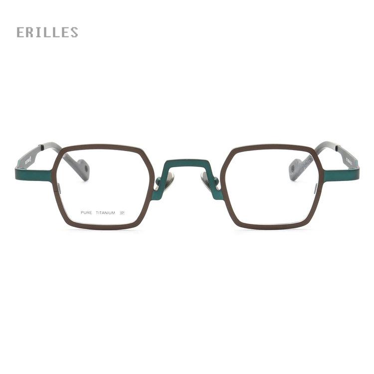 Модная оправа для очков Hi-Q из чистого титана, мужские специальные ...