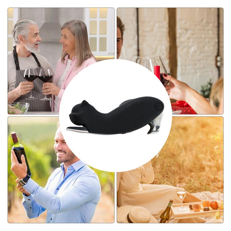 Otwieracz do korków wina w kształcie kota Wielofunkcyjny korkociąg do wina Stal nierdzewna Gadżety kuchenne Otwieracz do butelek na urodziny i do baru
