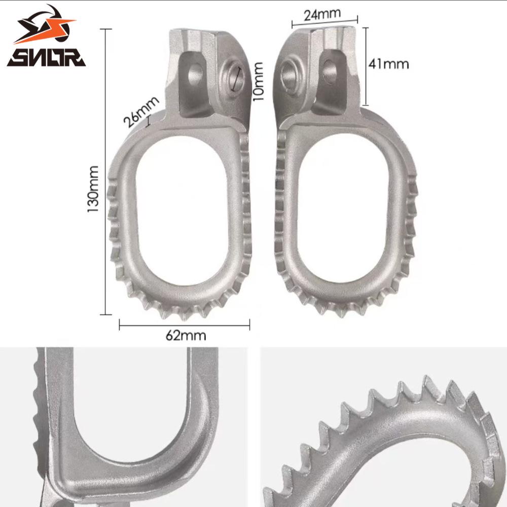 Stainless Steel Lowered Rear-set Footpegs for Off-road KTM, Husqvarna, GAS GAS, Hengjian, Kymco, Keeway