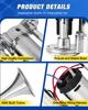 Electric Horn Trumpet Marine Chrome Fog Stainless Steel Boat Truck 12V 150DB Super Loud Train Horn For Motorcycle Car Boat Truck