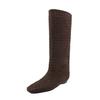 European fashion and comfortable sleeve low-heeled women's boots 2025 autumn and winter new fine-heeled woven high-heeled square boots