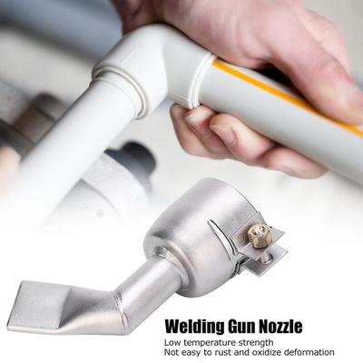 Welding Gun Nozzle Flat 120 Degree Stainless Steel Hot Air Plastic Weld Torch Accessories 120 Degree Nozzle