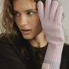 AVVINA PELLE Cashmere Blend Ribbed Knit Gloves (8colors)