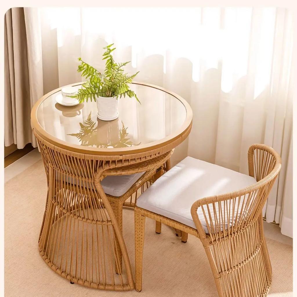 Outdoor,rattan chair,combination,leisure,courtyard,balcony, tables and chairs, modern, open-air, garden, rainproof, coffee table